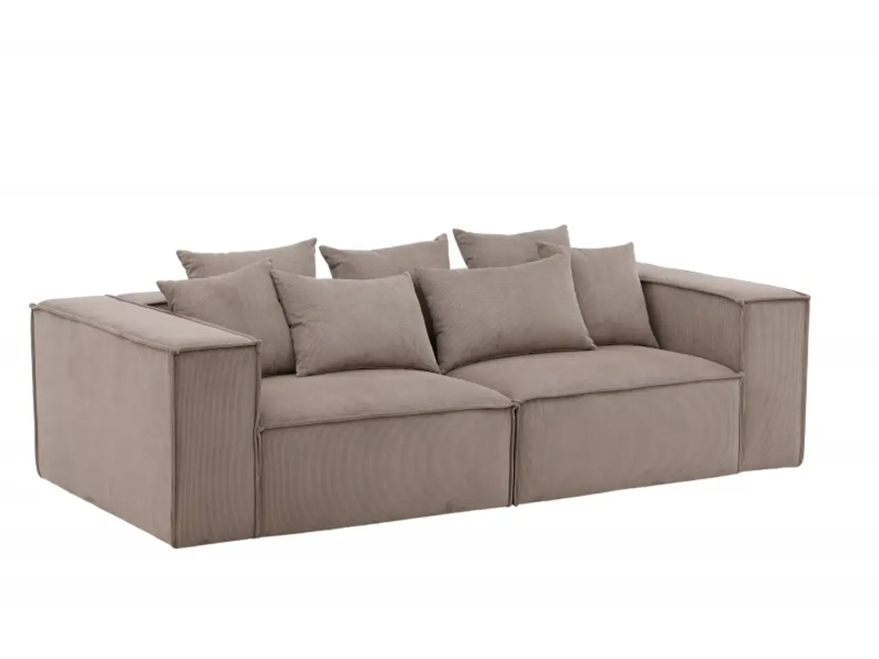 Billede 3 - Gillholmen 3 personers Sofa  - Brun Fløjl
