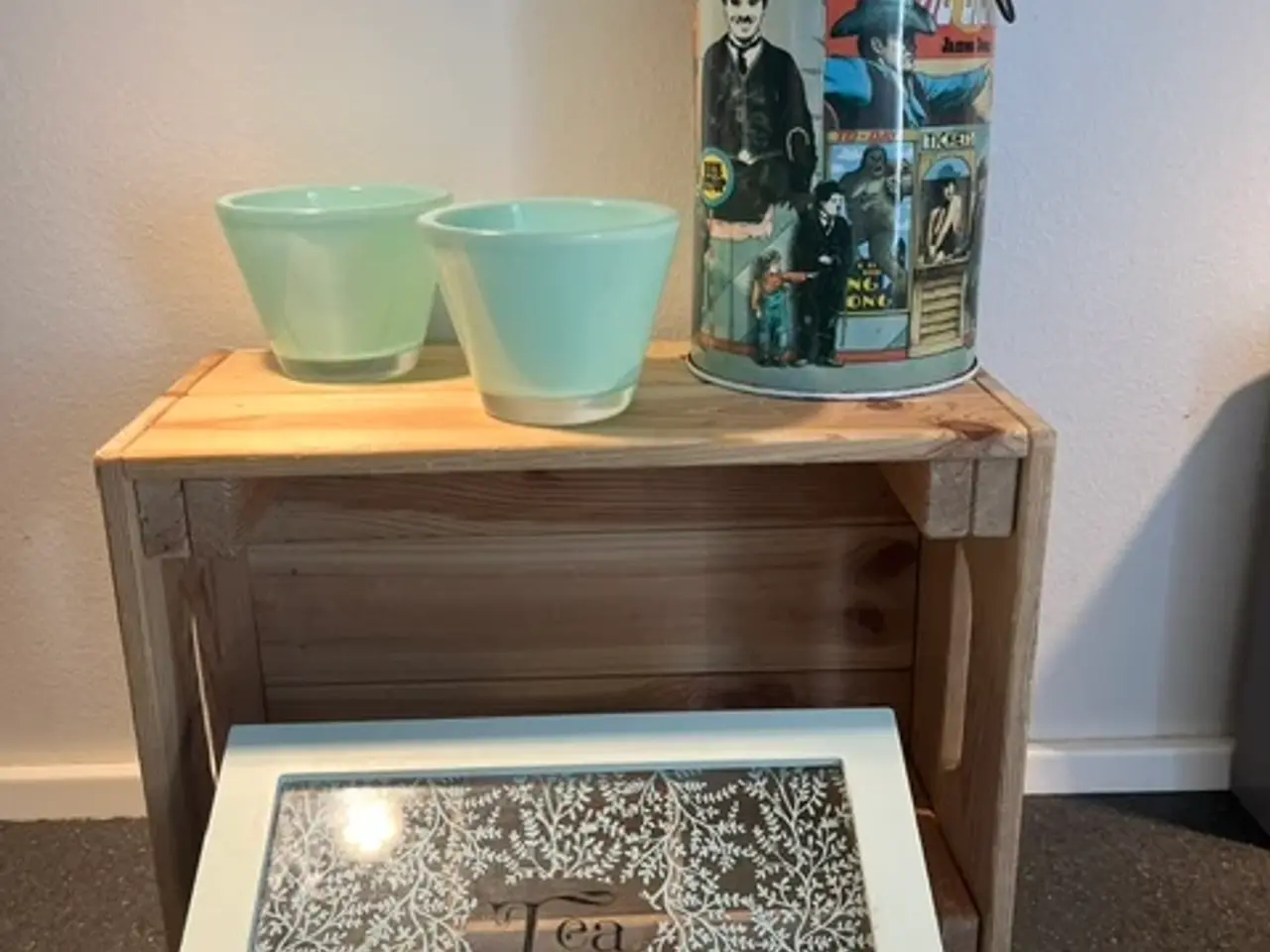 Billede 1 - Retro: AB LovePlates-stager+Mivat dåse