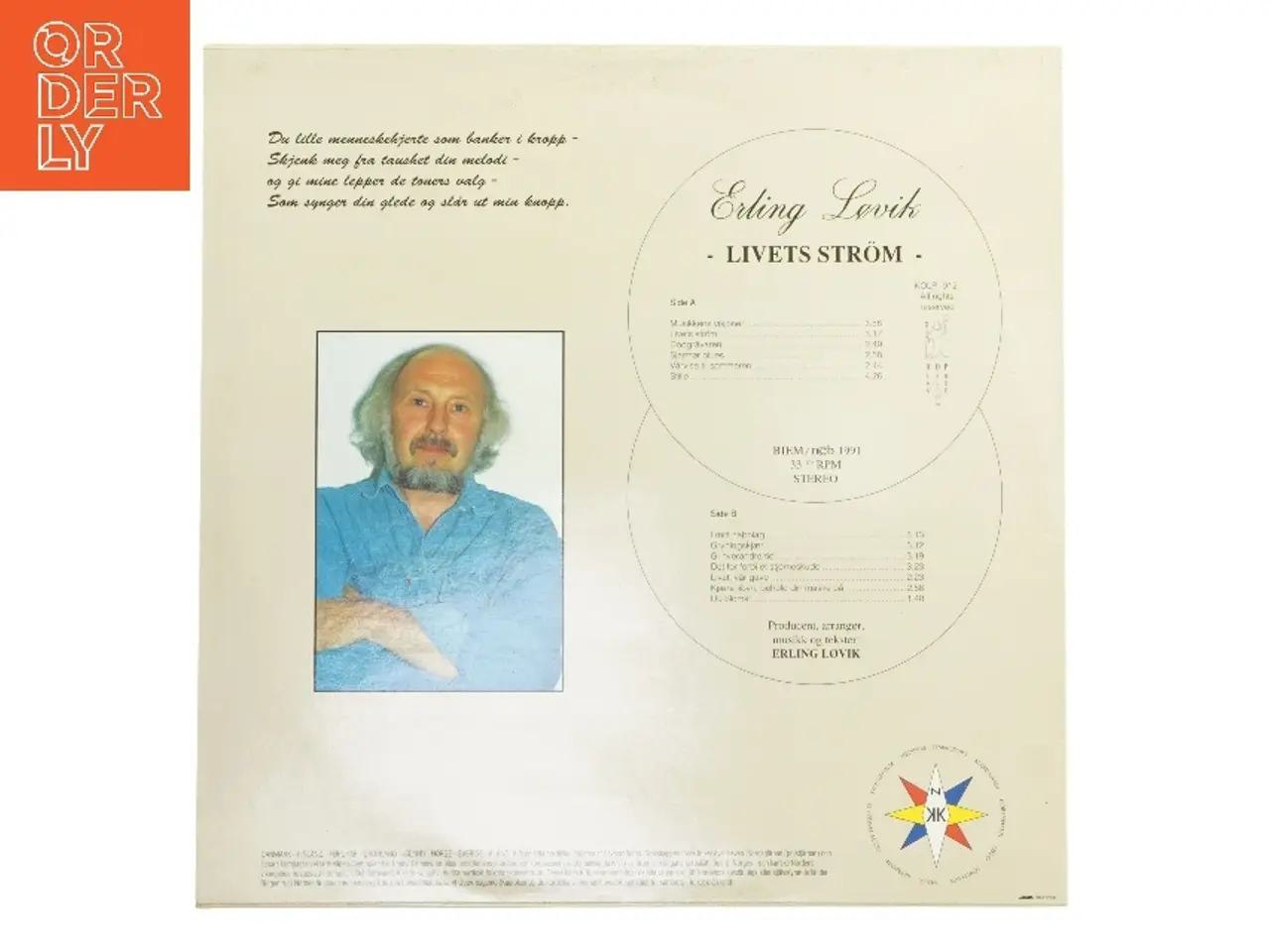 Billede 2 - Erling Lovik - Livets Strøm LP
