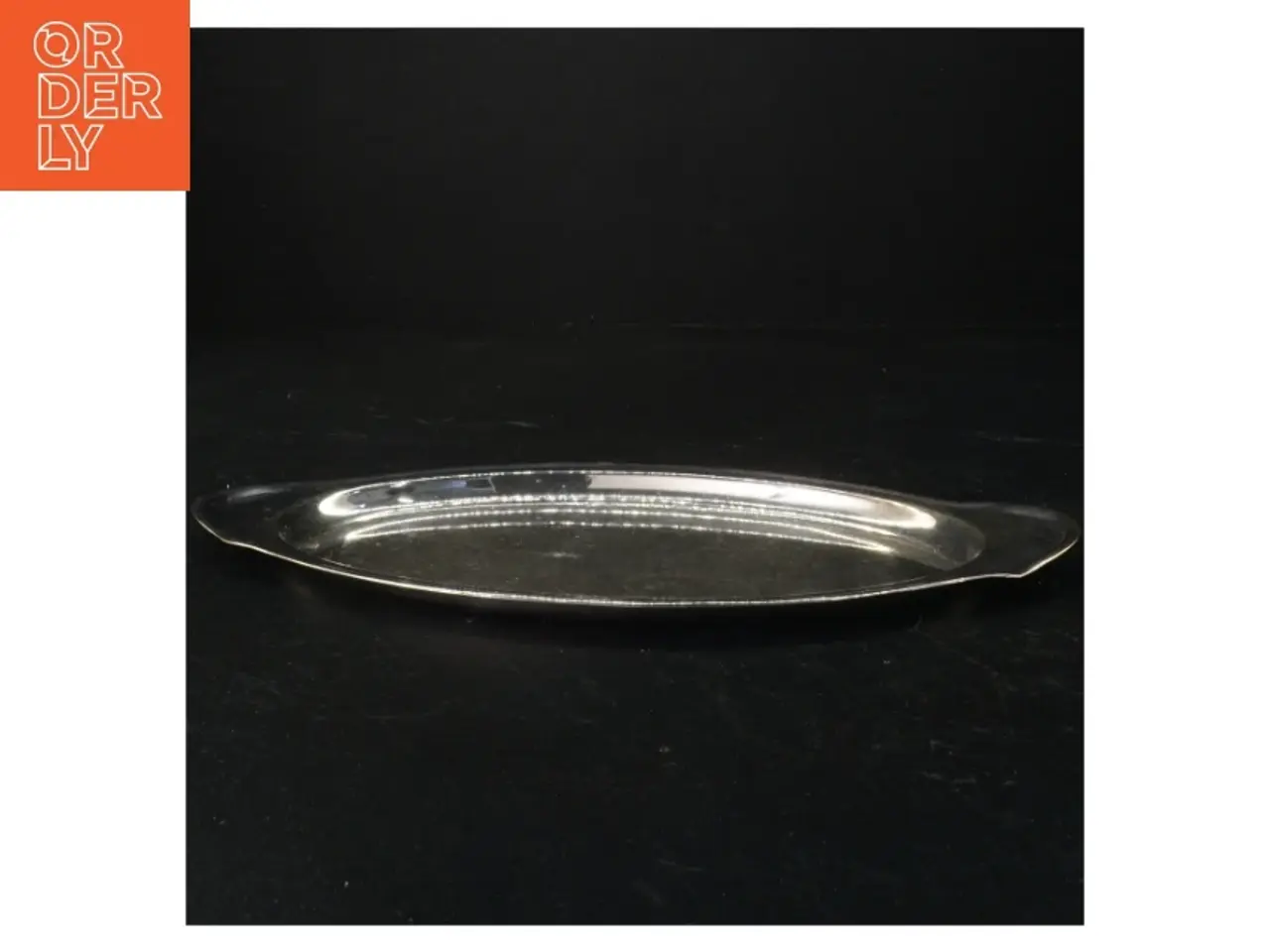 Billede 3 - Sølvfarvet serveringsfad (str. 31 cm)