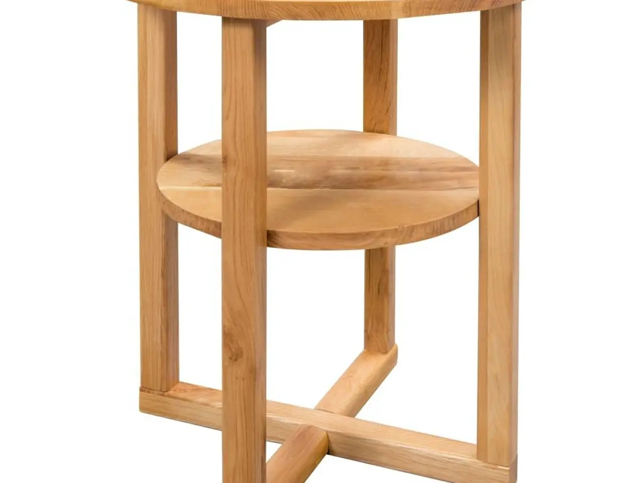 Billede 2 - Sidebord i massivt egetræ 40 x 50 cm - brun
