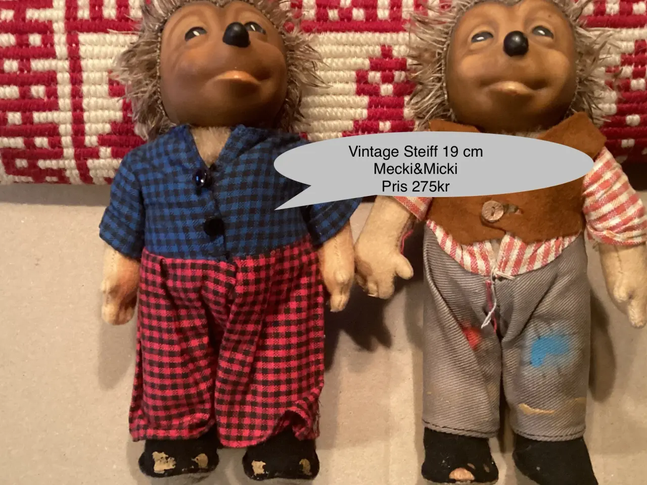 Billede 1 - Steiff Micki & Mecki vintage samlerobjekt