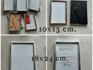 Rammer 10x15 cm. & 18x24 cm. samlet 13 stk.