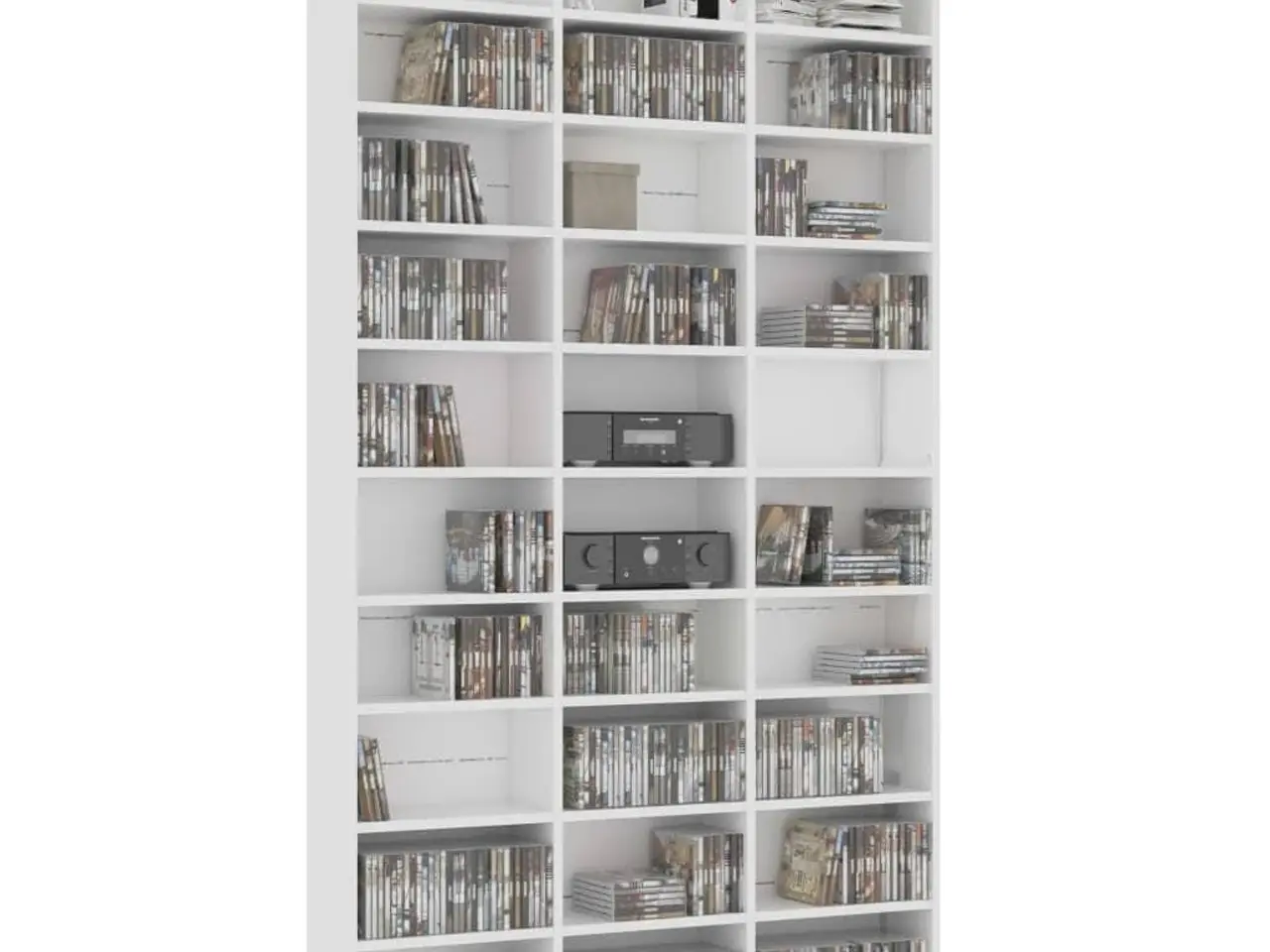 Billede 3 - CD-reol 102 x 23 x 177,5 cm - hvid