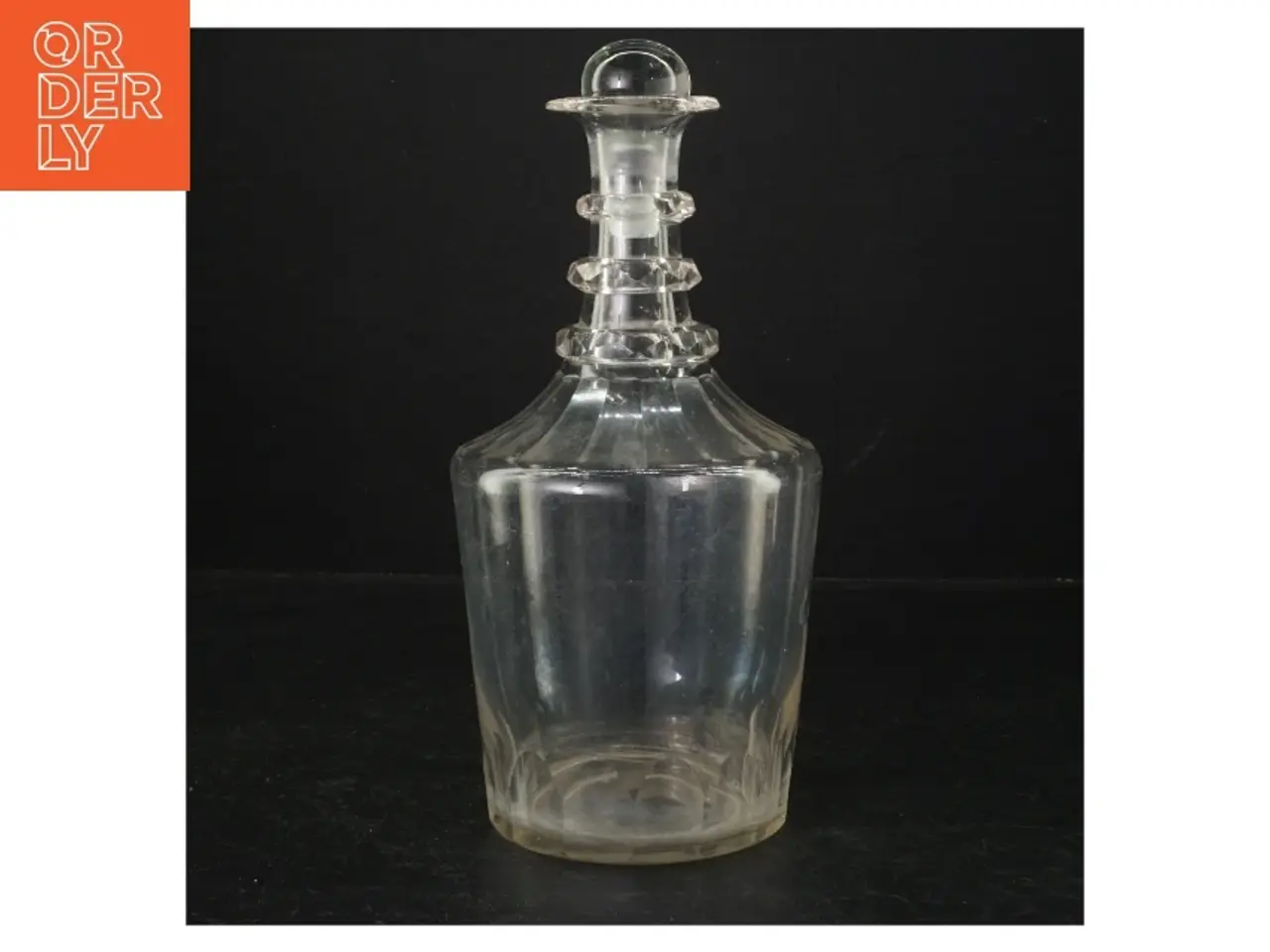 Billede 1 - Antik Glas karaffel med prop (str. 22 cm)