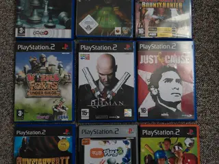 PS2 spil - Alle titler står i teksten
