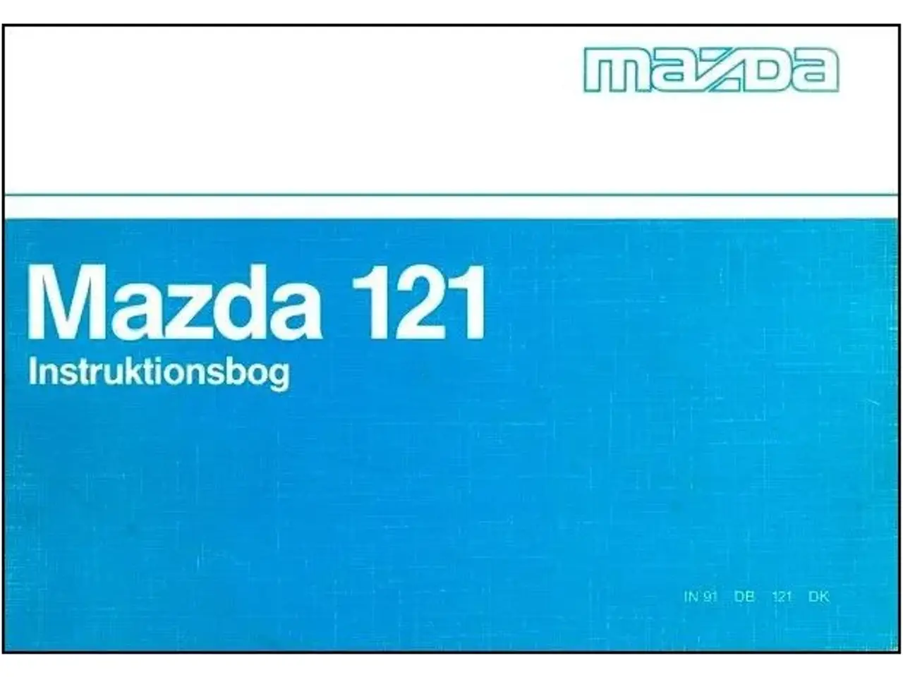 Billede 1 - Mazda 121 1990-95 Instruktionsbog