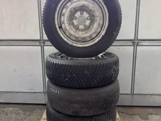 5x112 stålfælge - 195/65r15 Michelin vinterdæk