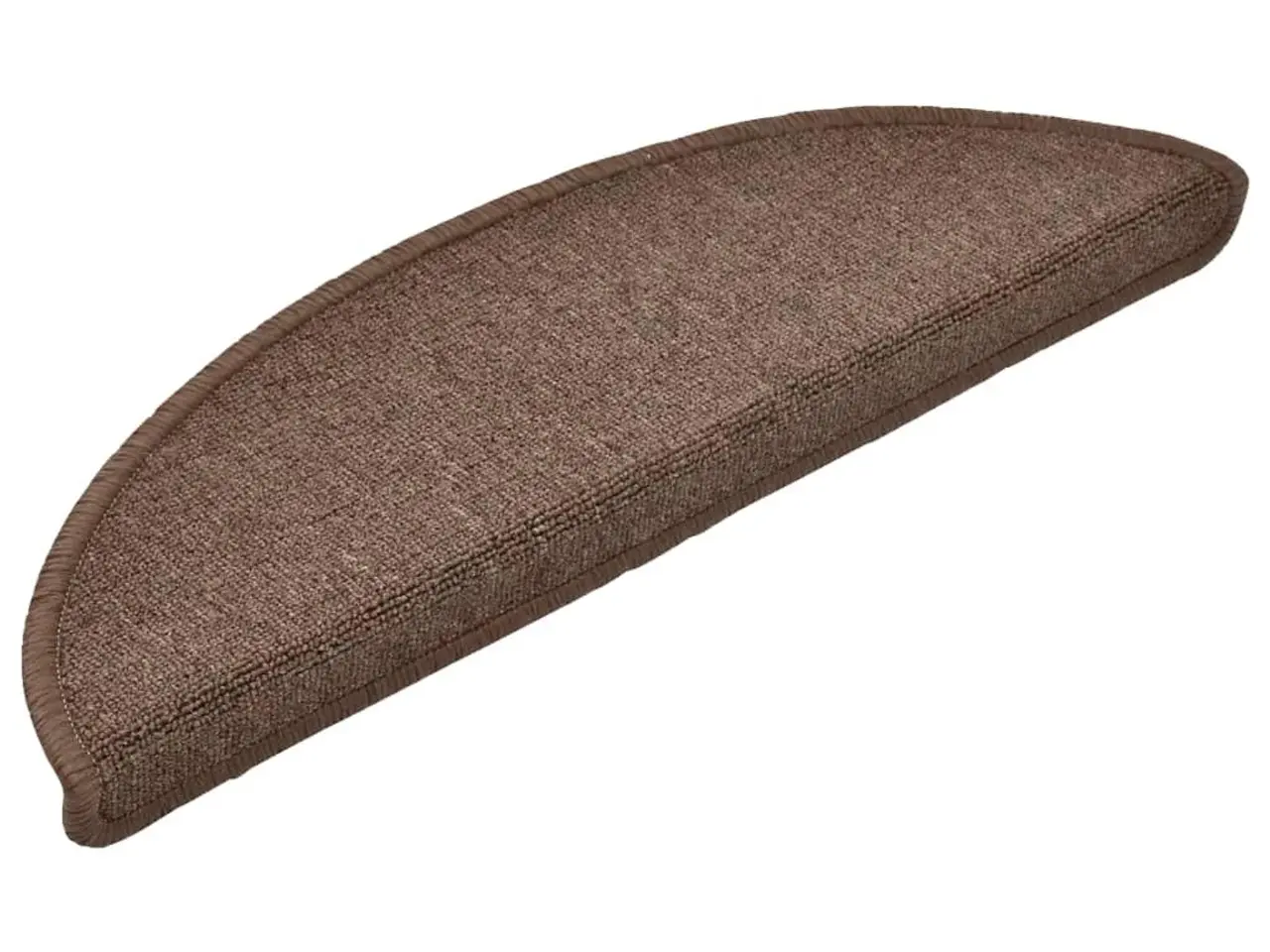 Billede 3 - Trappemåtter halvrunde 15 stk. - 56×17×3 cm, kaffebrune