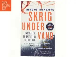 Skrig under vand af Jeanette Øbro Gerlow (Bog)