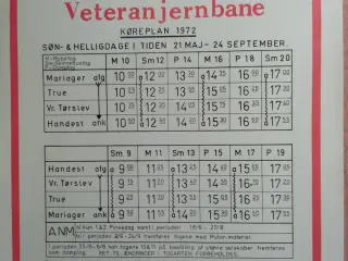 Opslagskøreplan 1972 MHVJ