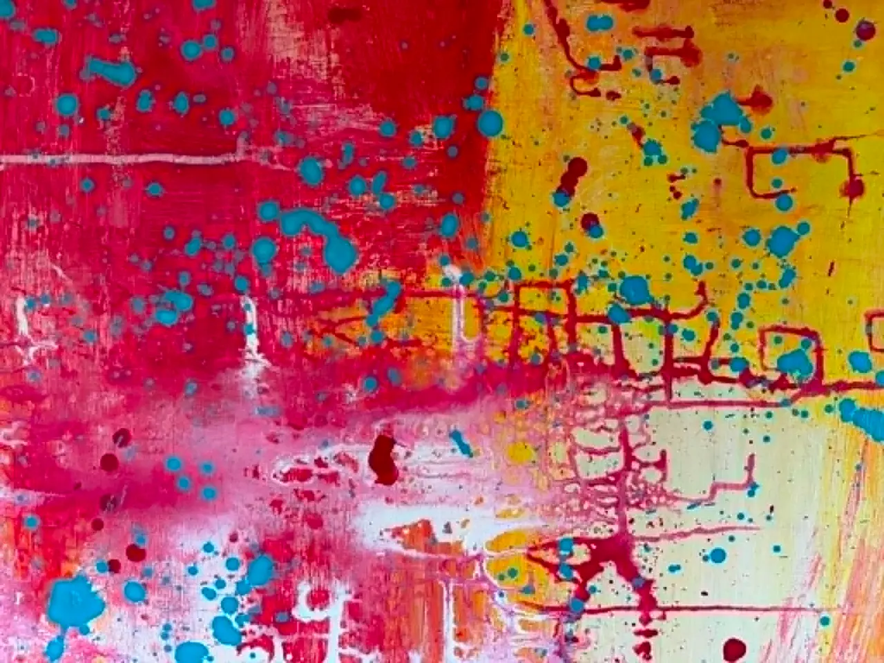 Billede 5 - Stort abstrakt maleri 150 x 100 cm –(pris ik fast)