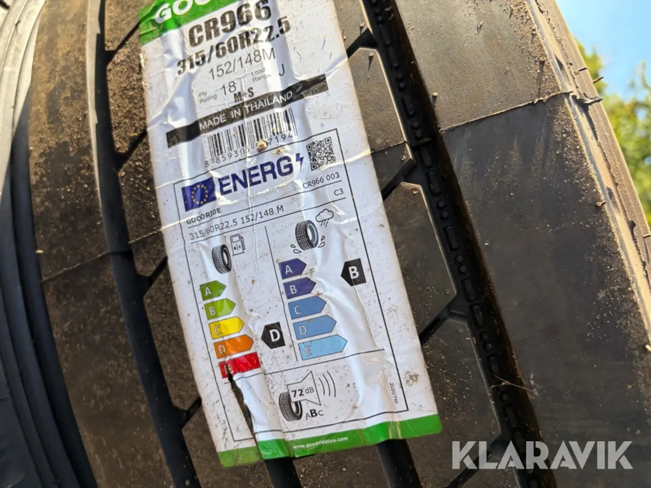 Billede 11 - Lastbildæk Goodride CR966 315/60 R22.5 4 Styk