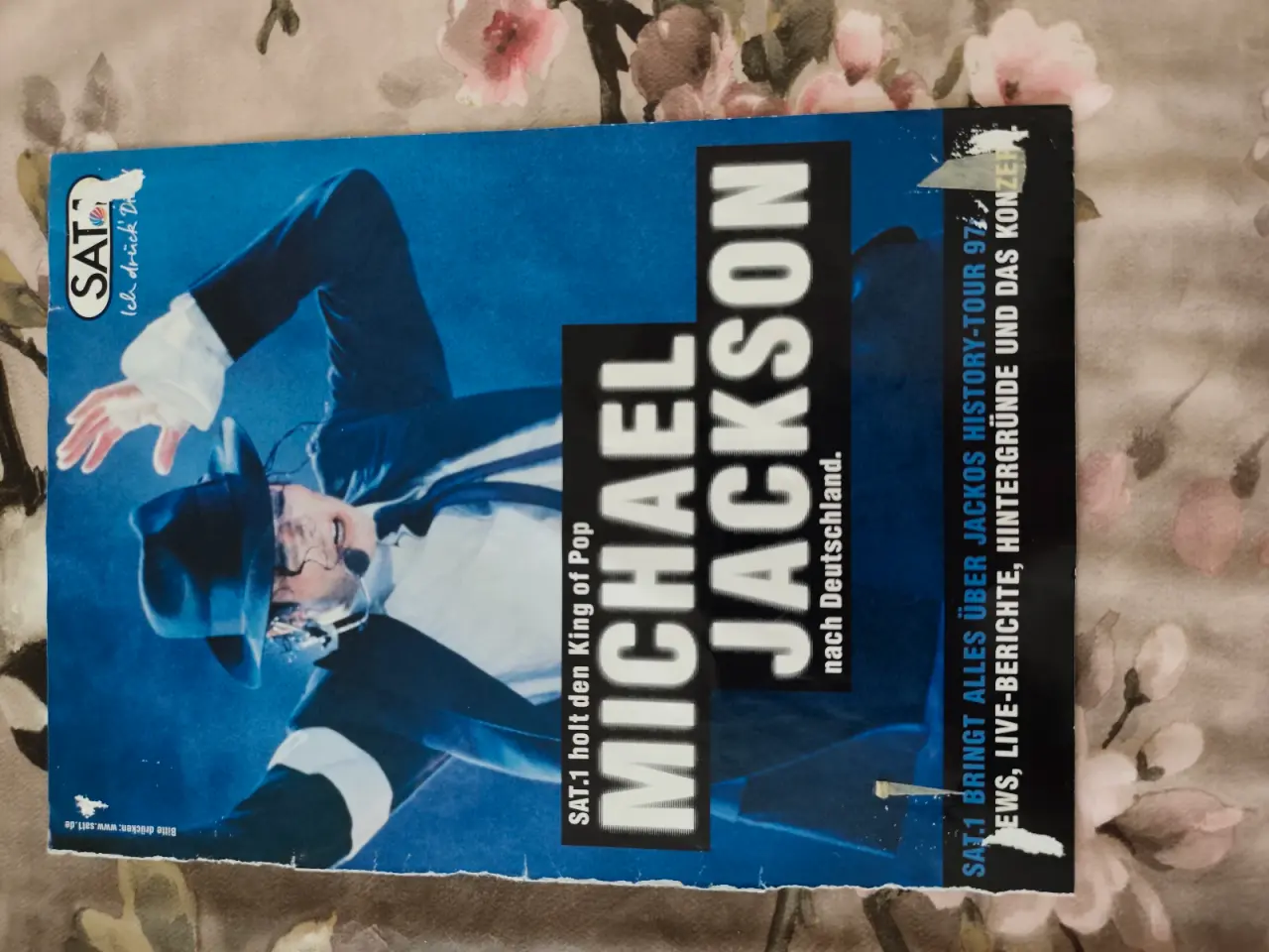 Billede 2 - 2 sidet A4 str billede af Michael Jackson/ reklame