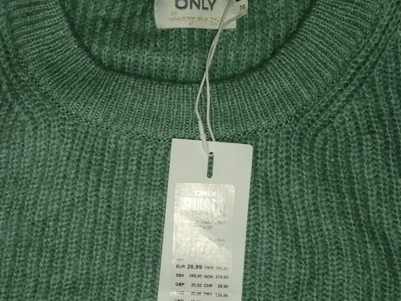 Billede 2 - NY ONLY STRIK VEST, MINT GRØN, STR. M