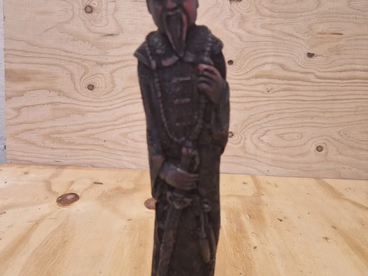 Billede 5 - Vintage Dekorationsfigur asiatisk vismand 