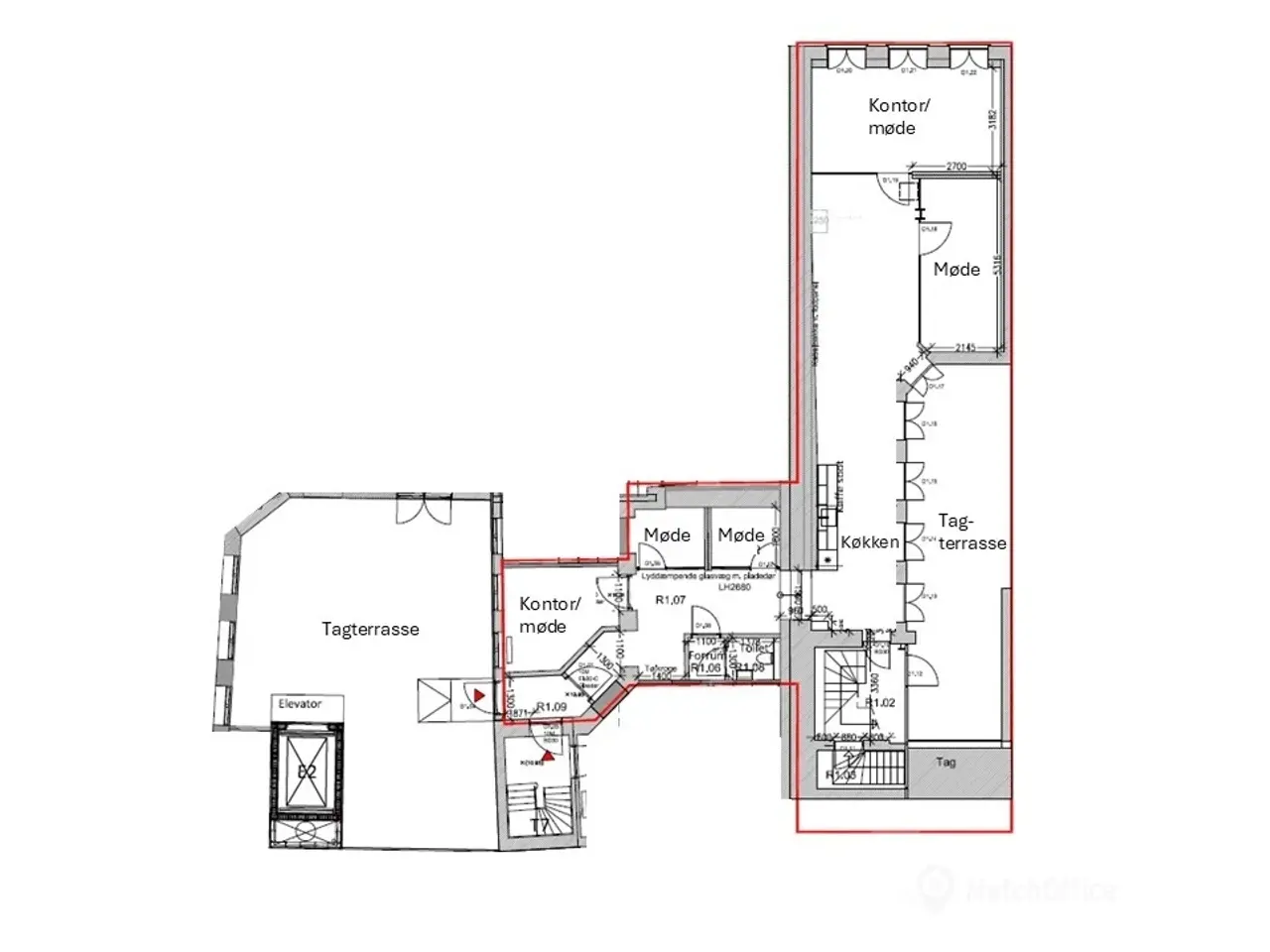 Billede 14 - INGEN BINDING - Flot og indbydende kontorlejemål på 152 m²