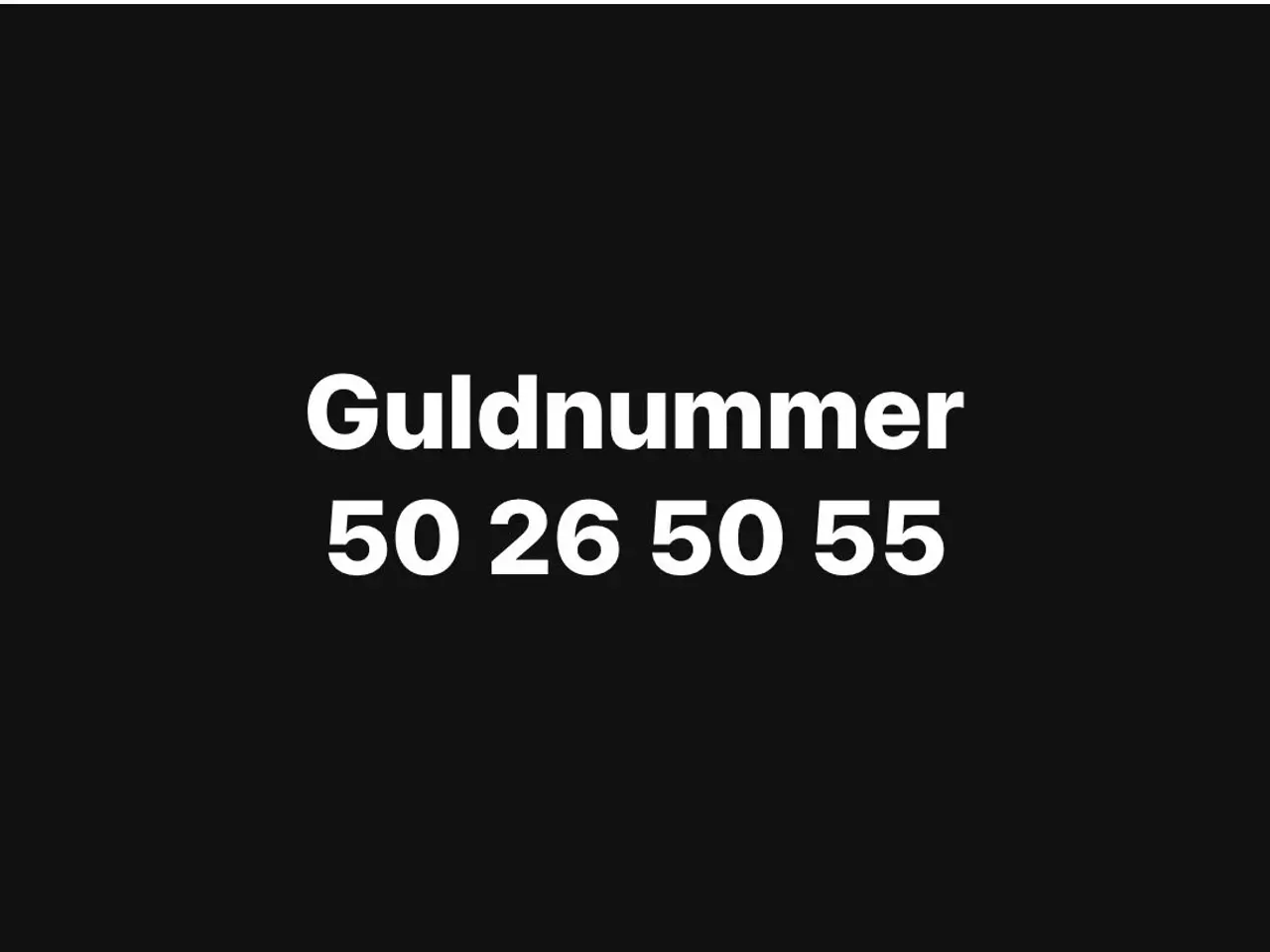 Billede 1 - Guldnummer 