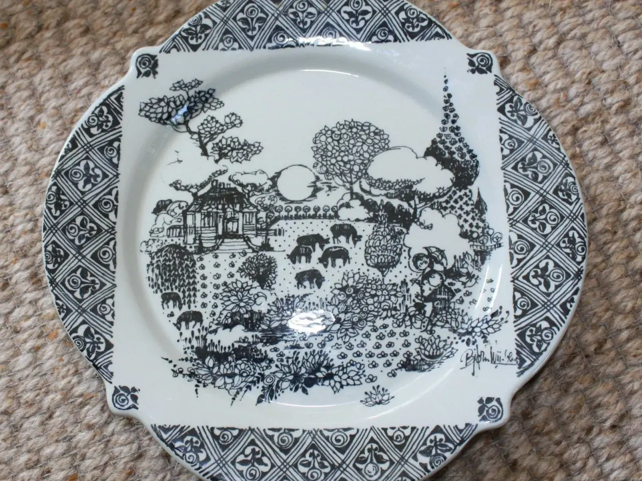 Billede 2 - Bjørn Wiinblad, platte, tallerken, skål