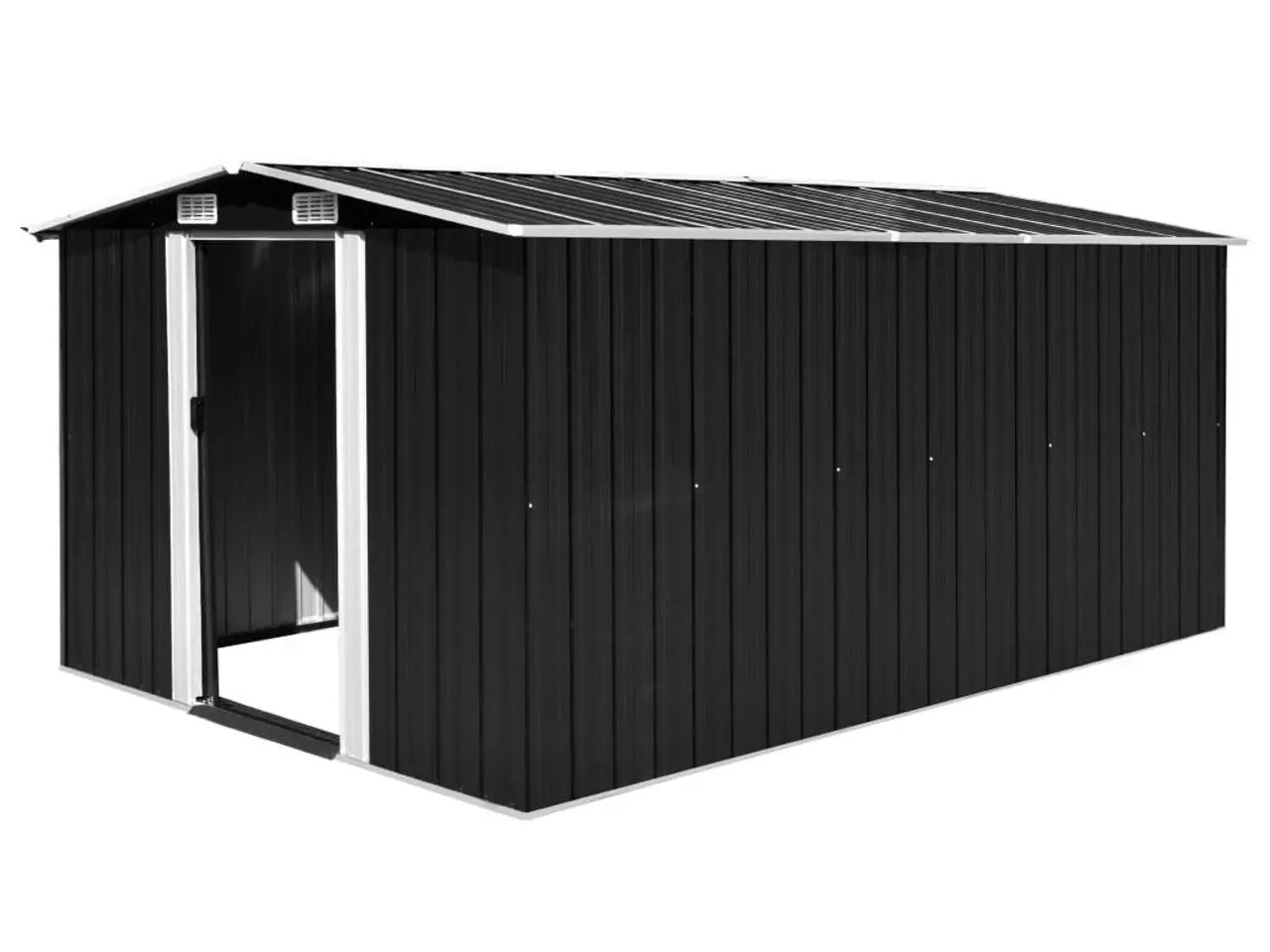 Billede 1 - Haveskur i metal 257 × 392 × 181 cm - antracitgrå