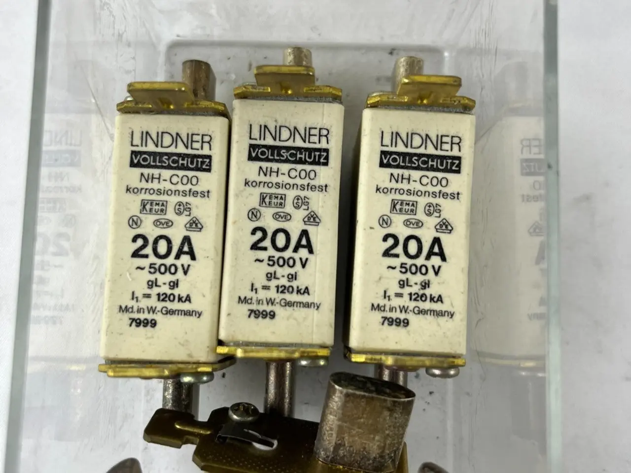 Billede 5 - Lindner NH-C00 7999 Fuse 20A 500V gL-gI Vollschutz