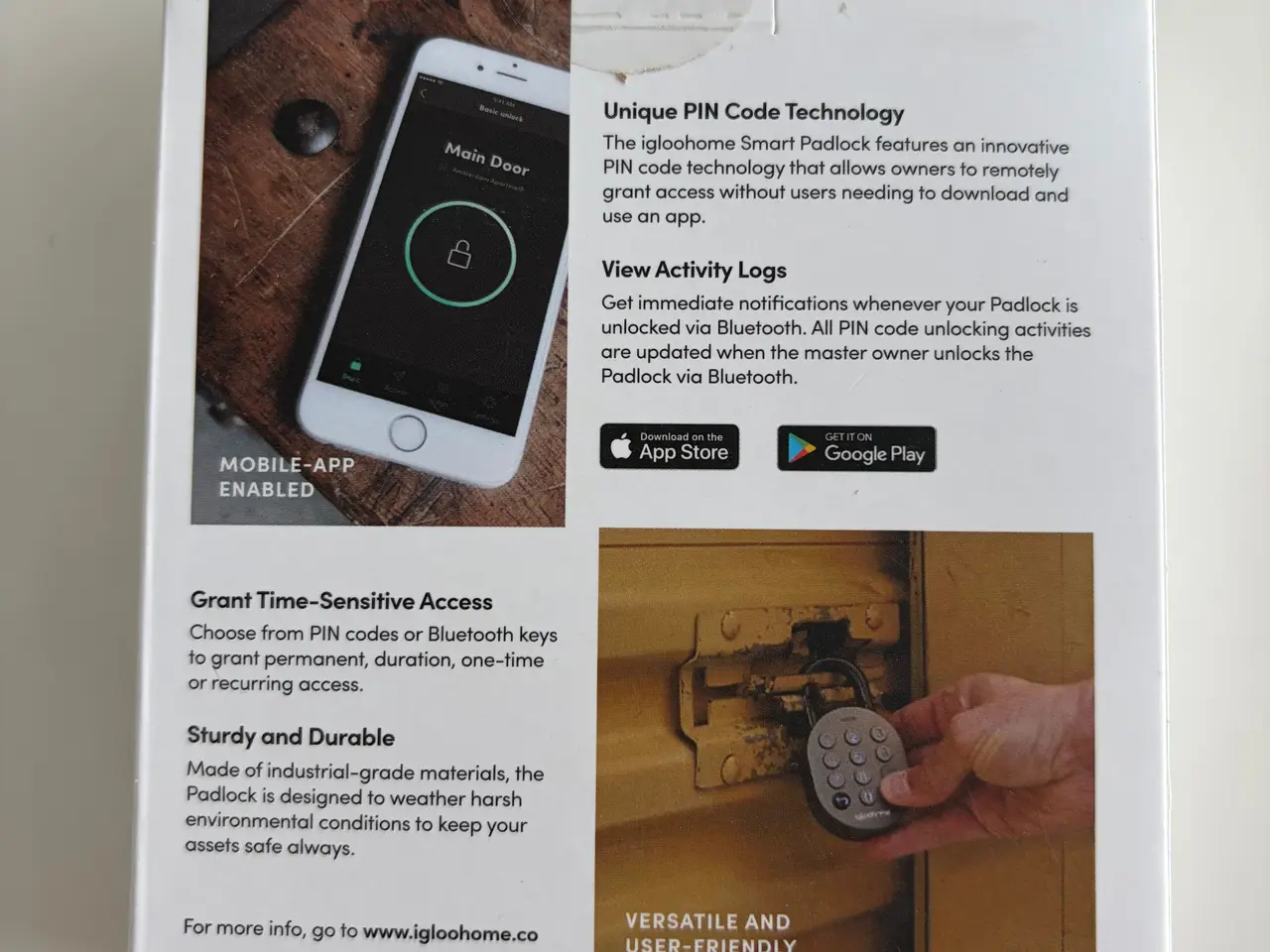 Billede 2 - Igloohome smart kode hængelås