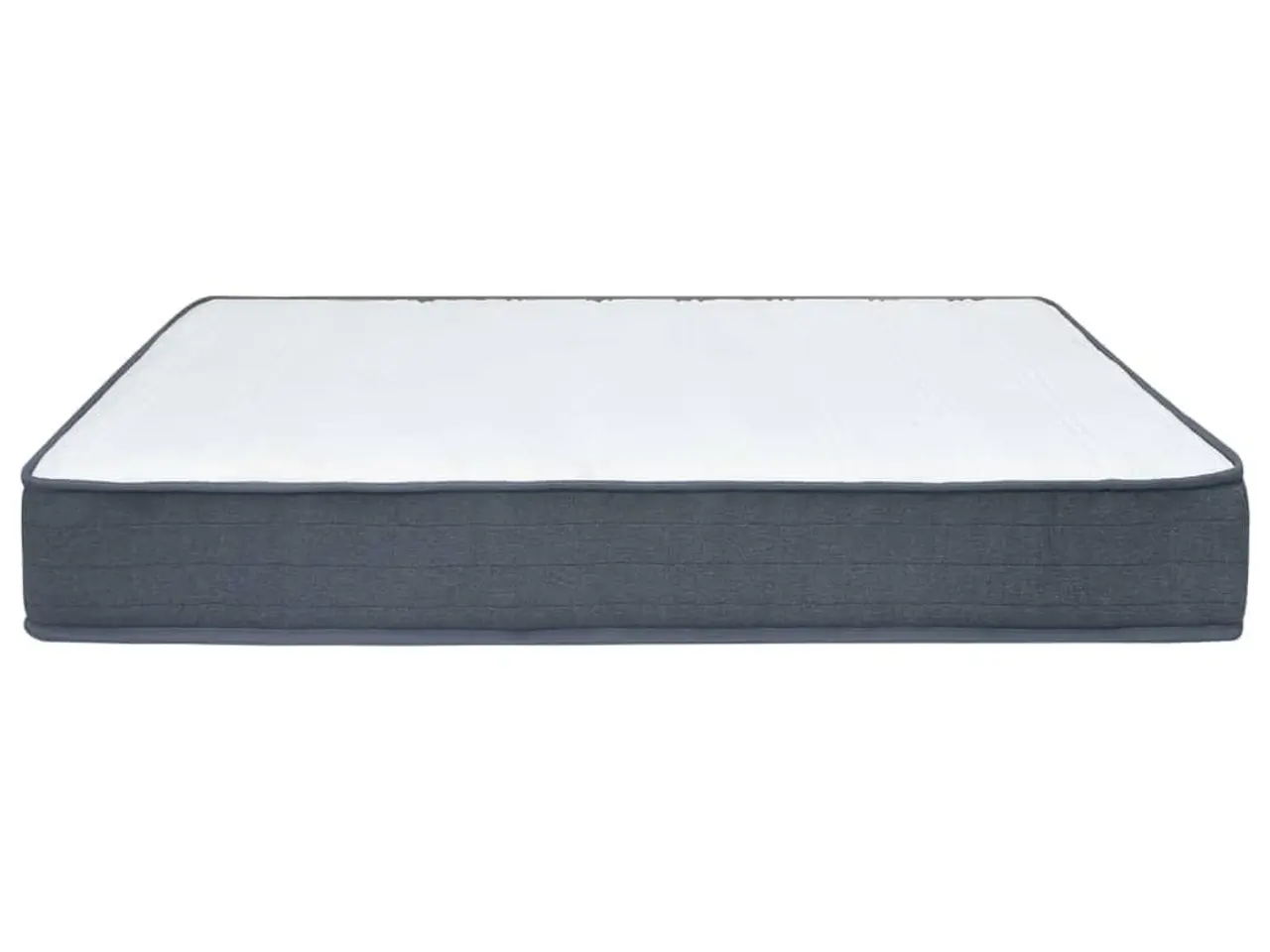 Billede 4 - Madras medium 200 × 140 × 20 cm - hvid/mørkegrå springmadras