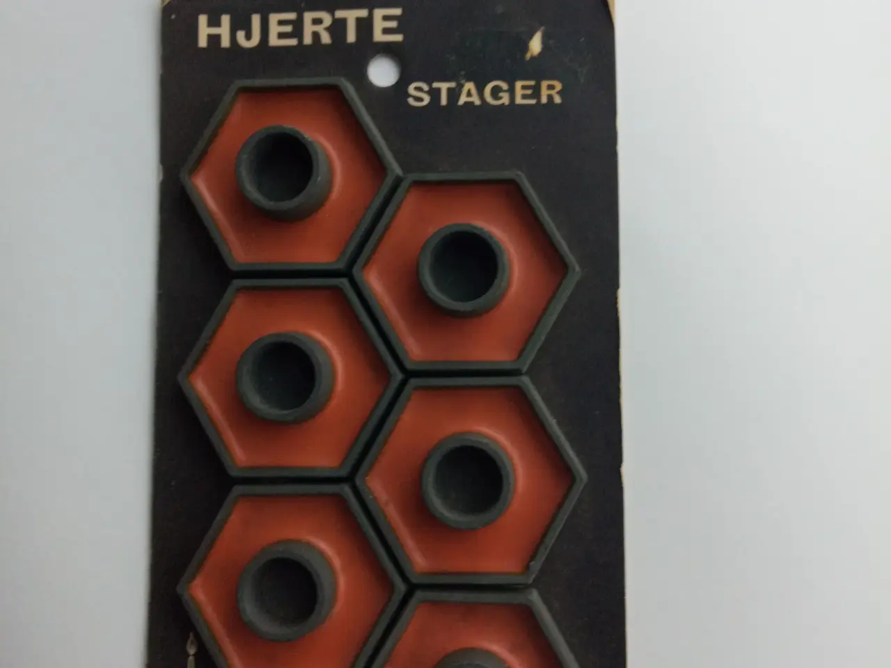 Billede 1 - Hjertestager - 6 stk. orange - Paro