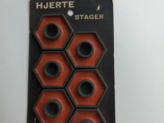Hjertestager - 6 stk. orange - Paro