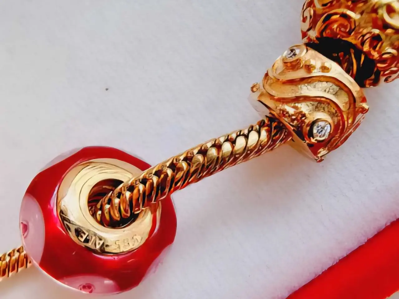 Billede 11 - 42 gram!! Pandora armbånd charms 14 karat guld 
