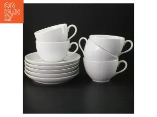 5 stk. Pillivuyt Cecil kaffekopper 18cl med underkopper