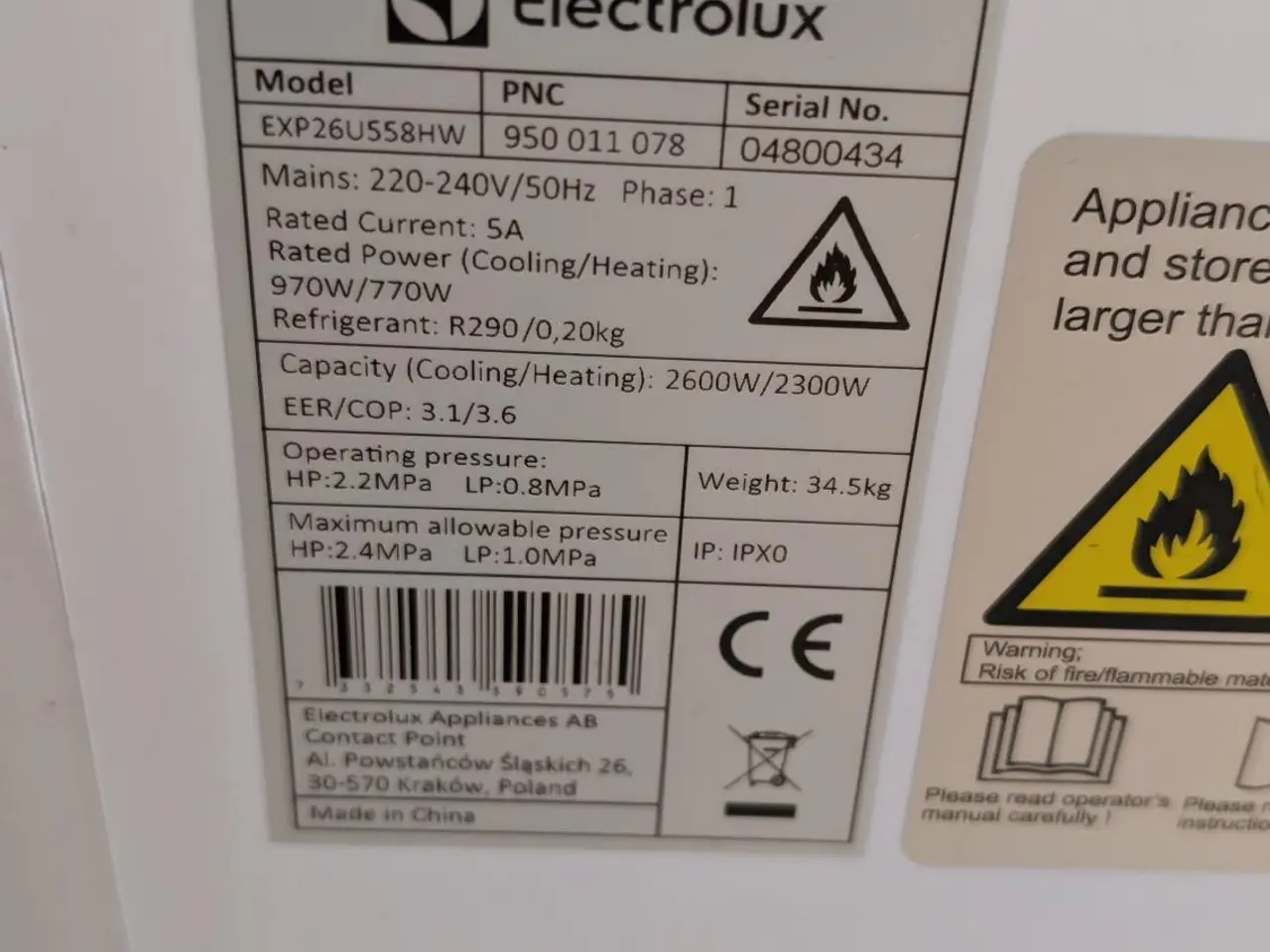Billede 2 - Electrolux Mobil Aircondition 