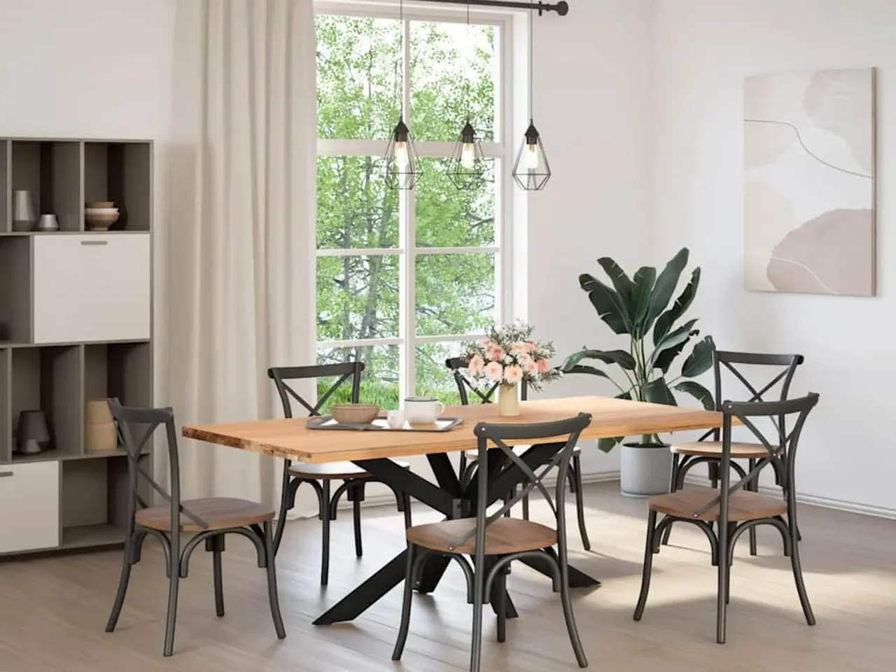 Billede 2 - Spisebordben edderkopformet sort 150x78x(72-73) cm stål
