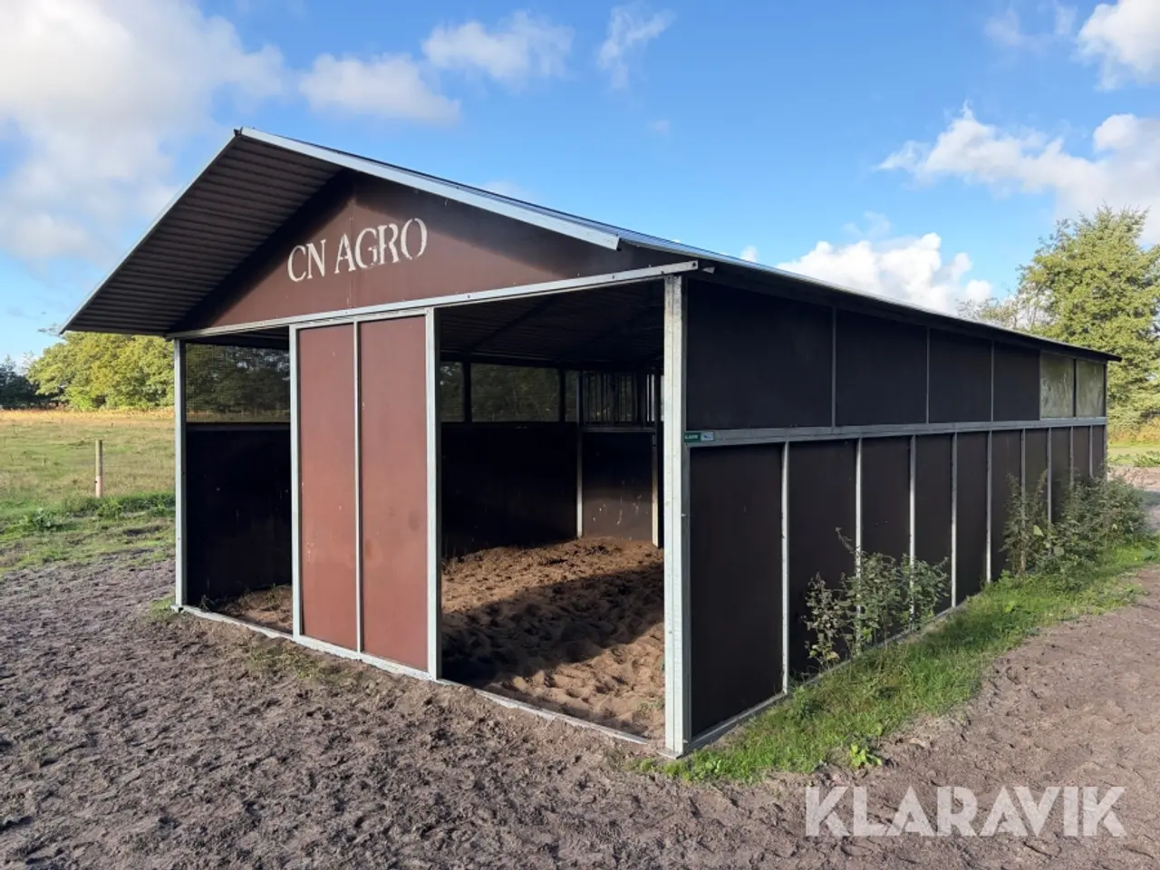 Billede 2 - Læskur med bokse CN Agro 5*10 meter med 2 bokse 1 styk