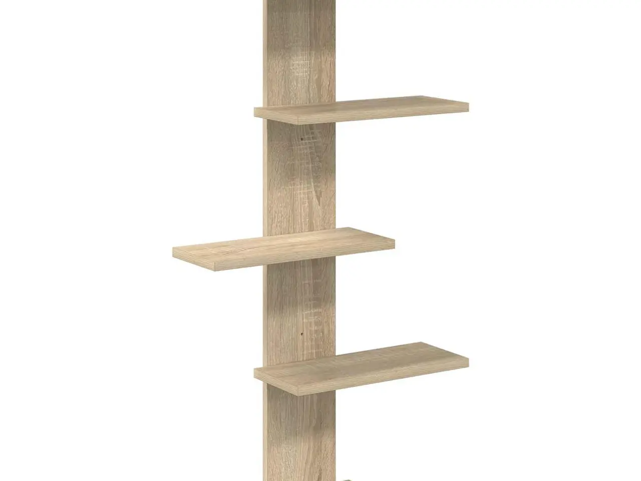 Billede 2 - Væghængt flydende hylde i sonoma-eg 48,5 x 15 x 101 cm