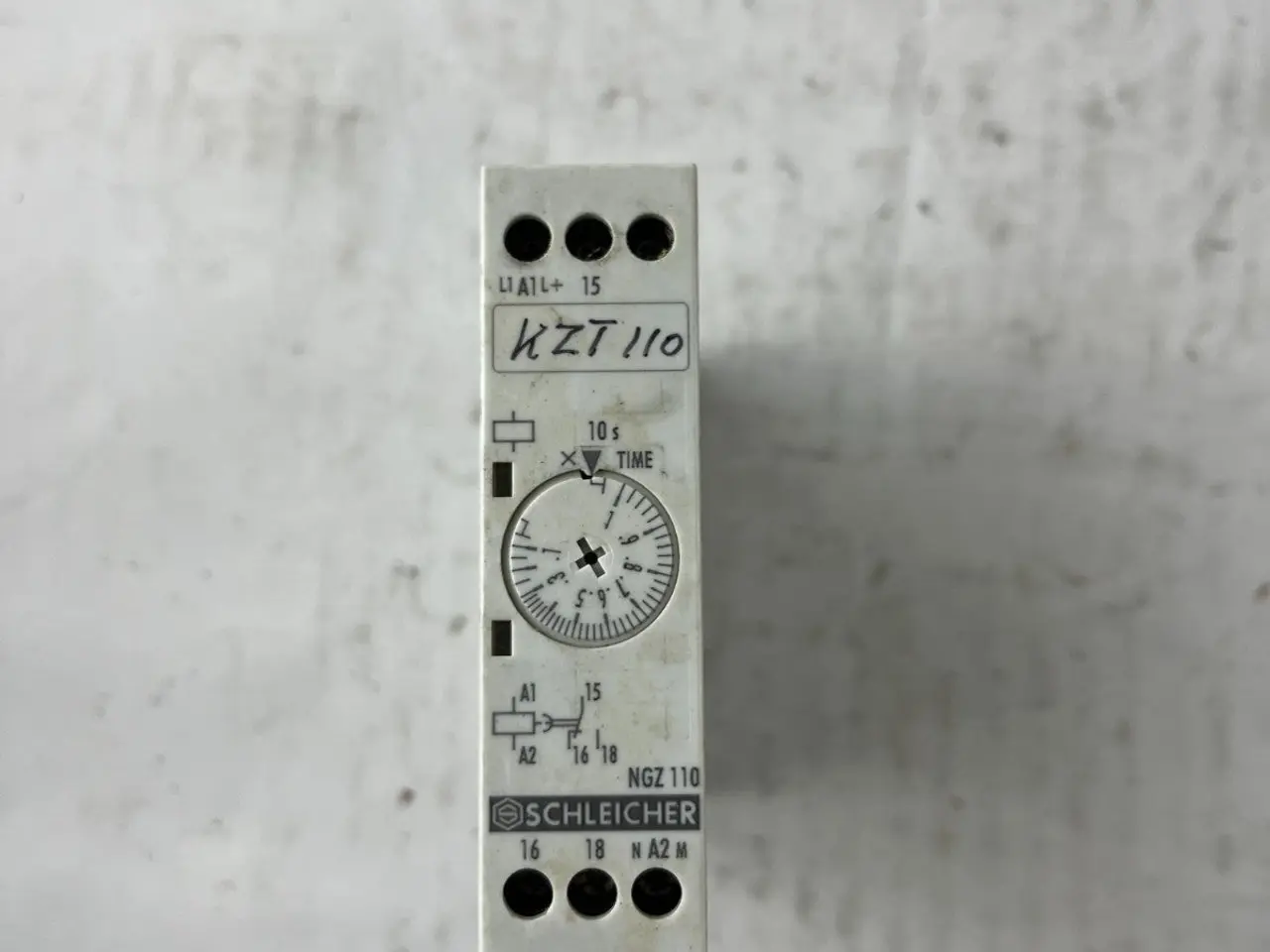 Billede 2 - Schleicher NGZ 110 Timer relæ 230-240VAC 0.5-10s