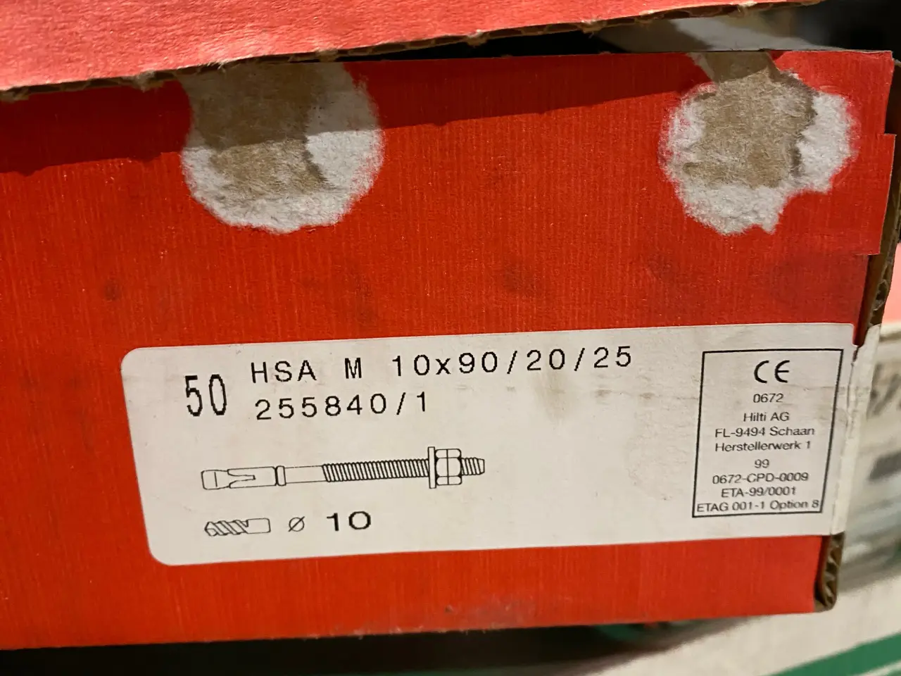 Billede 4 - Hilti HSA ekspansionsbolter 300 stk