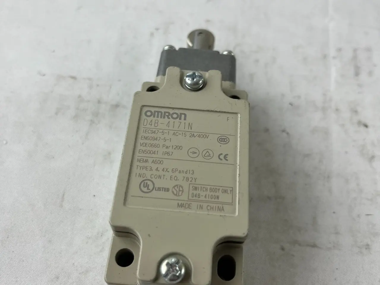 Billede 4 - Omron D4B-4171N endestopkontakt Roller Plunger 10A