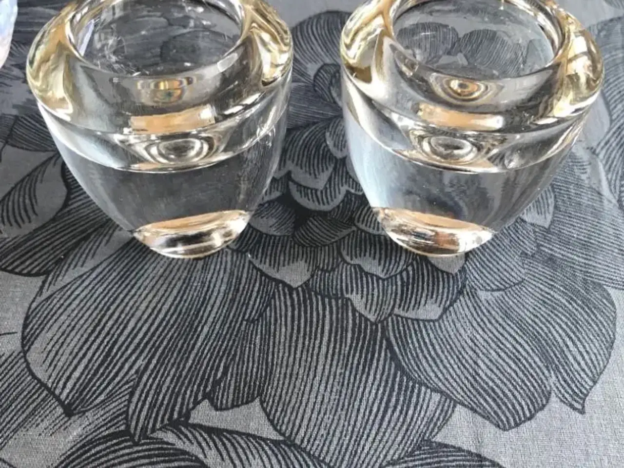 Billede 1 - Glas lysestager fra royal Copenhagen