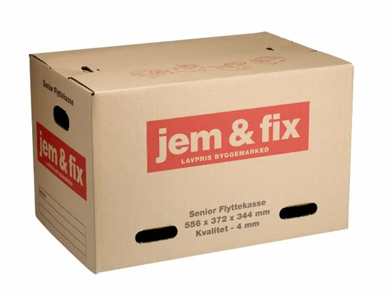 Billede 1 - 6 brugte flyttekasser fra Jem & Fix