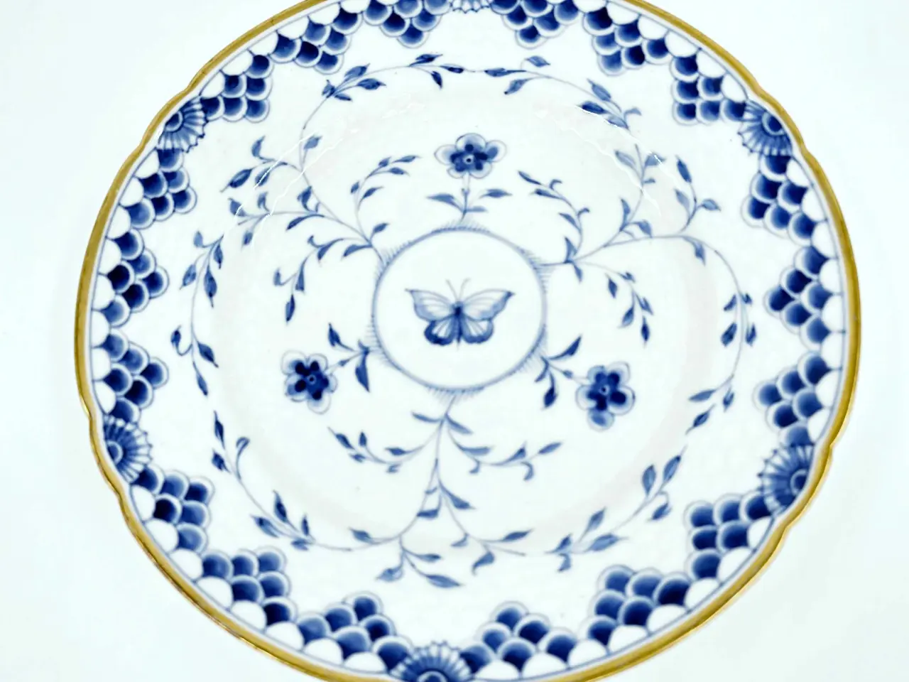 Billede 7 - Dickens Sommerfugl Frokosttallerken Porcelæn