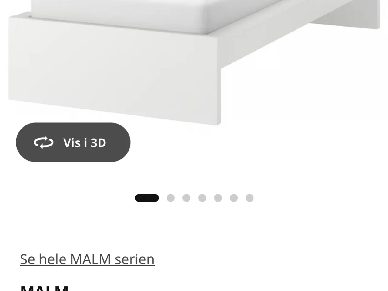 Billede 1 - MALM sengestel fra Ikea