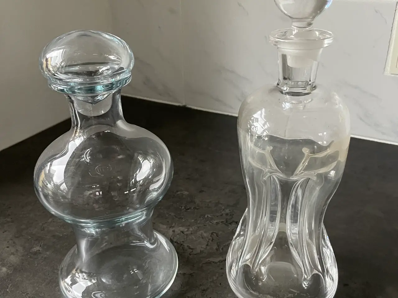 Billede 1 - Karaffel klar glas og klukflaske 