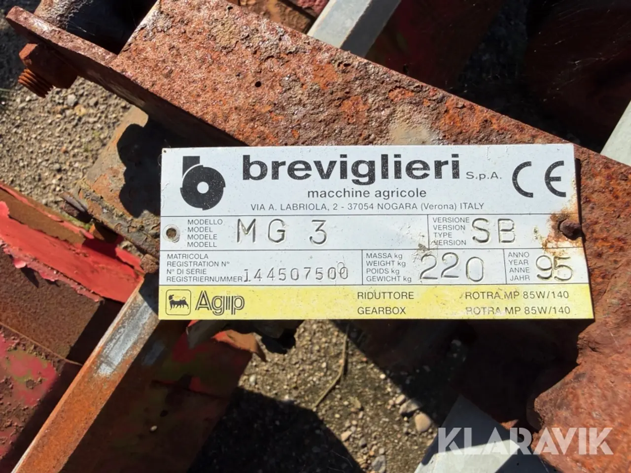 Billede 12 - Række fræser Breviglieri MG 3 SB