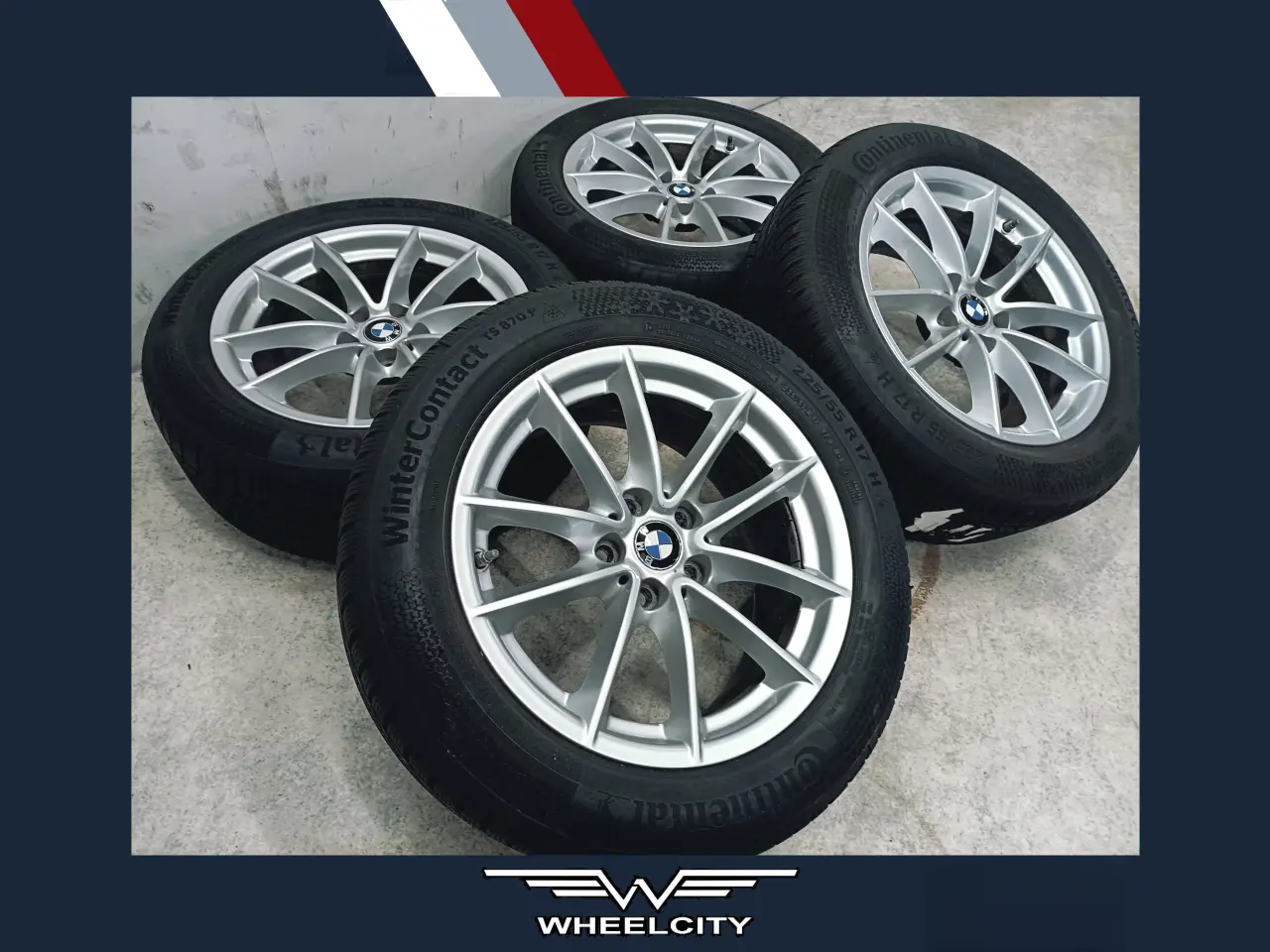 Billede 1 - 5x112 17" ET27 nav 66,6ø BMW vintersæt inkl.TPMS