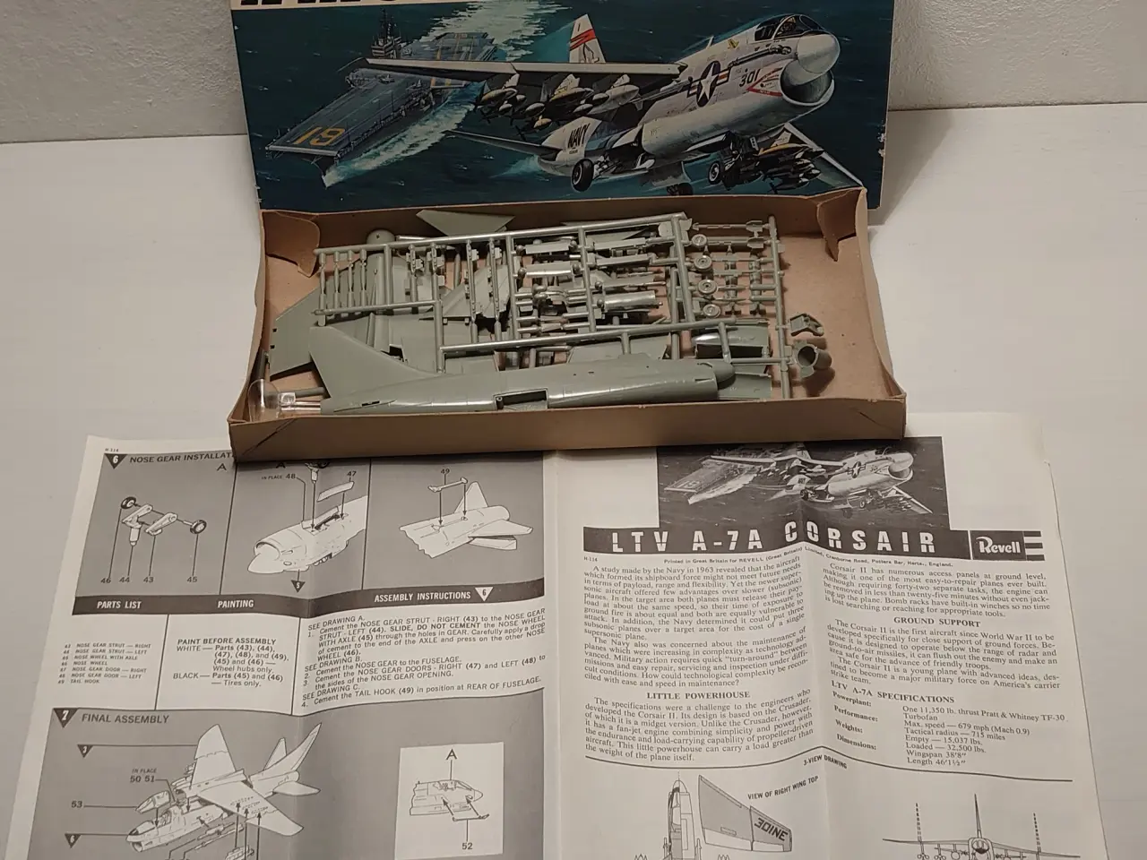 Billede 3 - Flyvemaskinesæt 1-72 Revell H-114 A-7a Corsair ll