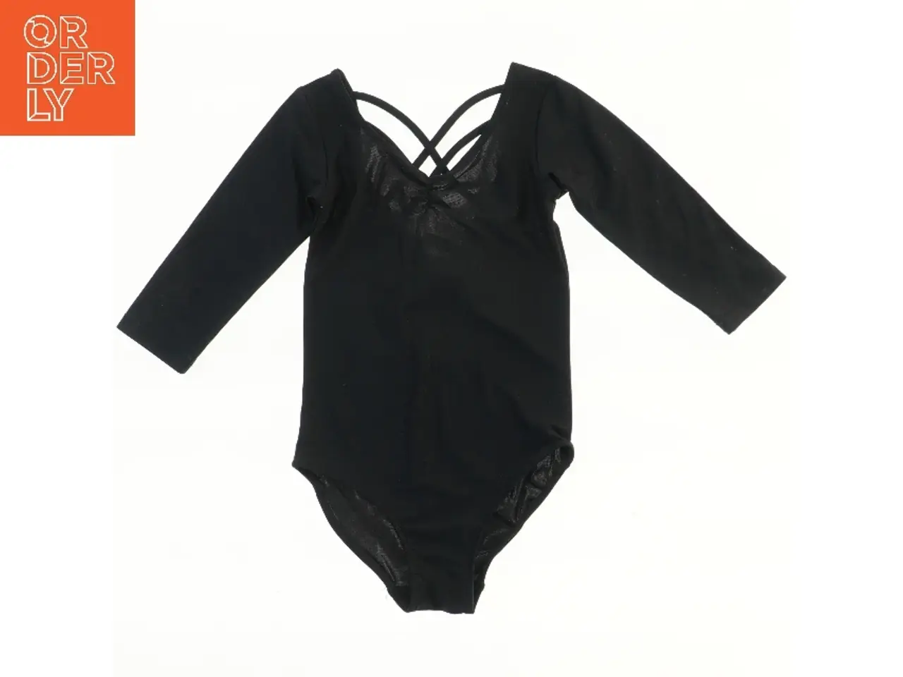 Billede 1 - Sort bodystocking med lange ærmer fra H&M (str. 110)