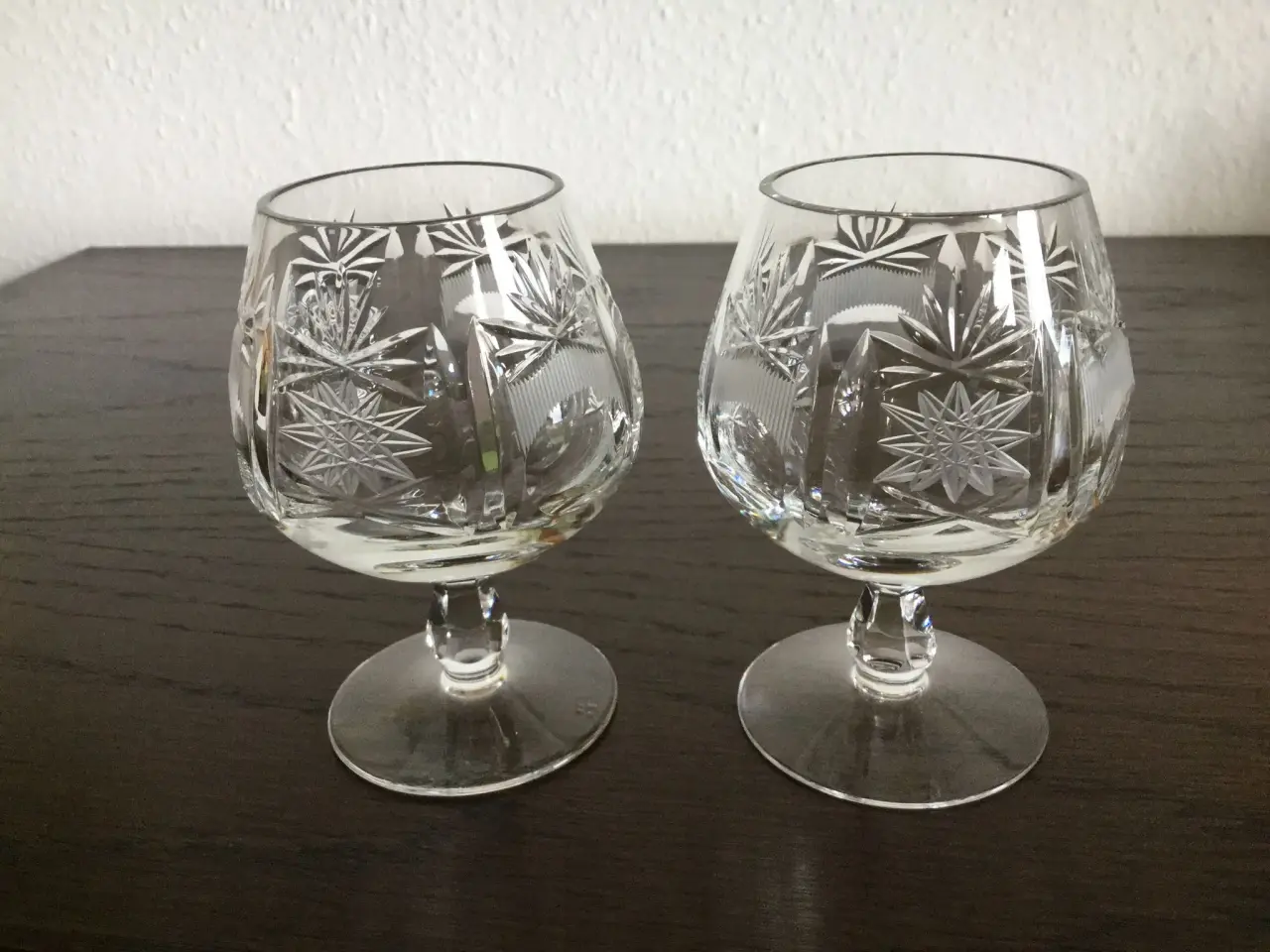 Billede 5 - 4 stk. KRYSTAL Heidelberg glas.