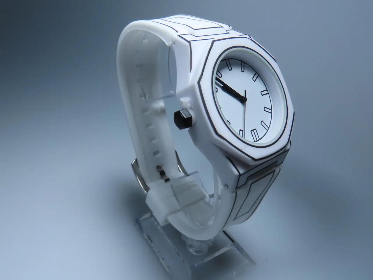 Billede 2 - Hvidt tegneserie-inspireret armbåndsur