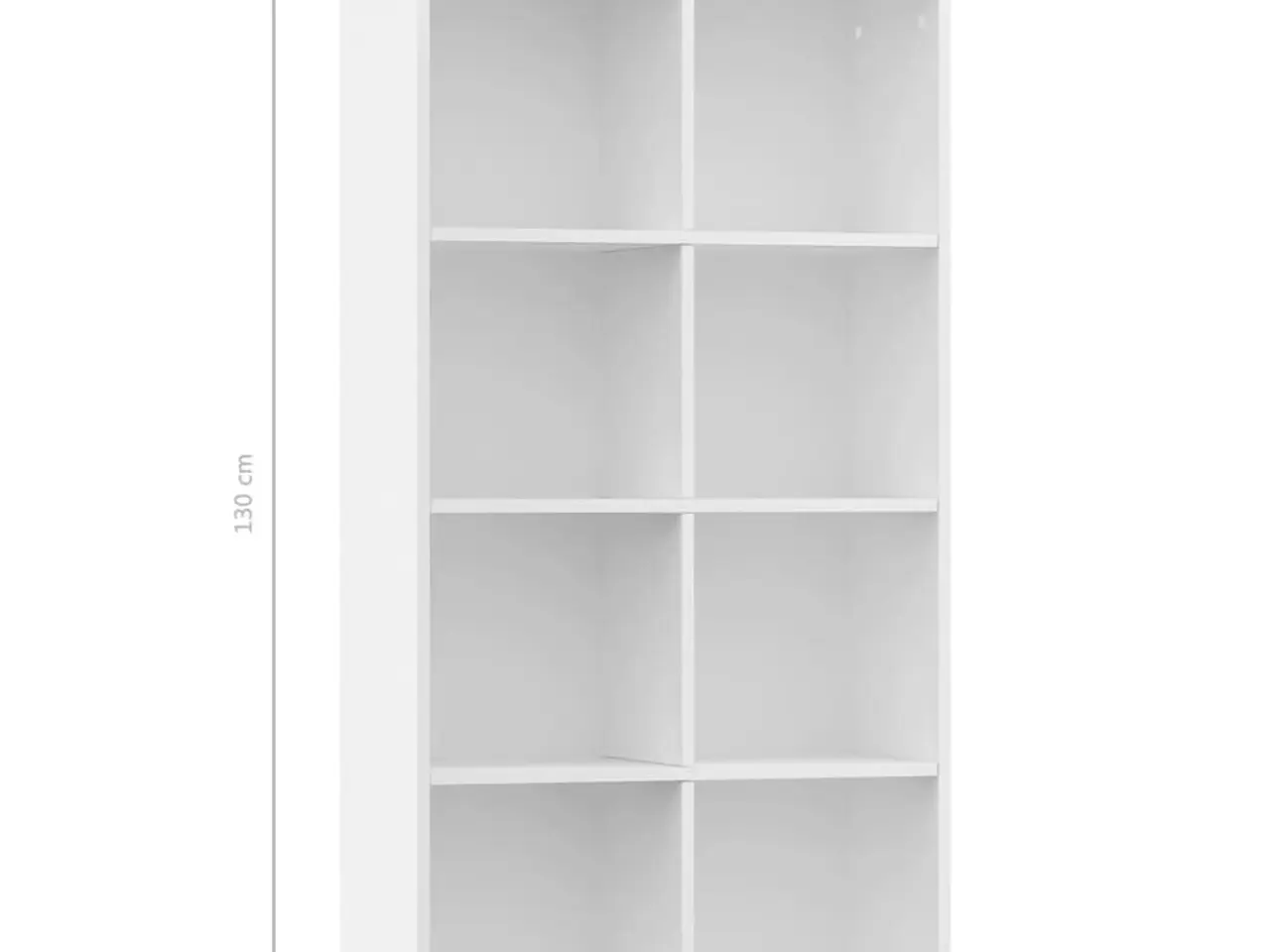 Billede 11 - Bogreol i konstrueret træ 66 x 30 x 130 cm - hvid